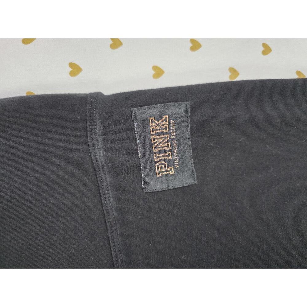 Victorias Secret PINK GOLD BLING DOG Sequined Yoga Pants Leggings LARGE - Picture 3 of 7